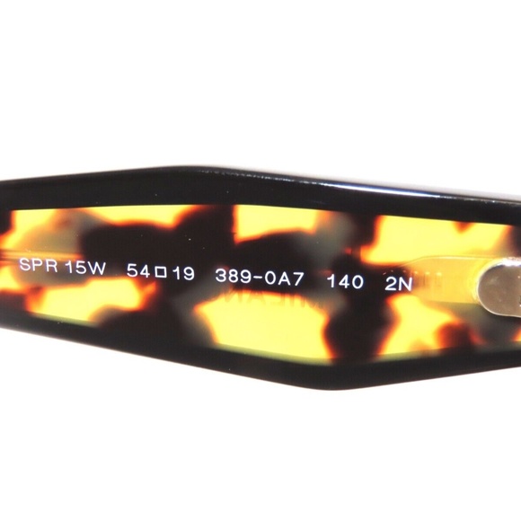 Prada 15WS 15 3890A7 Black Medium Tortoise Gray Gradient Sunglasses PR15WS - Picture 4 of 5